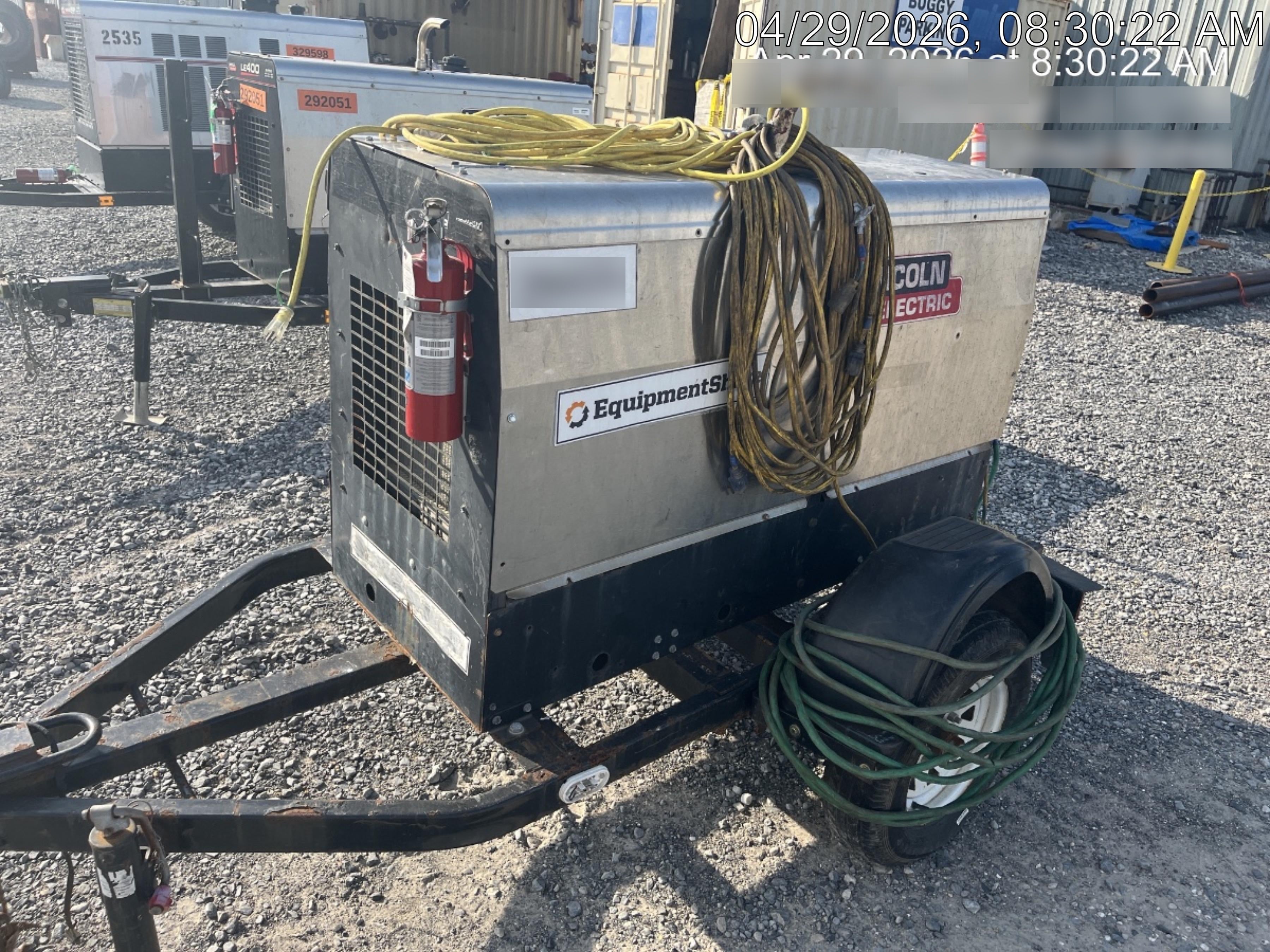2019 Lincoln Electric Vantage 322 Lincoln Vantage 322 Welder w/Trailer, Light Kit, Cable Rack