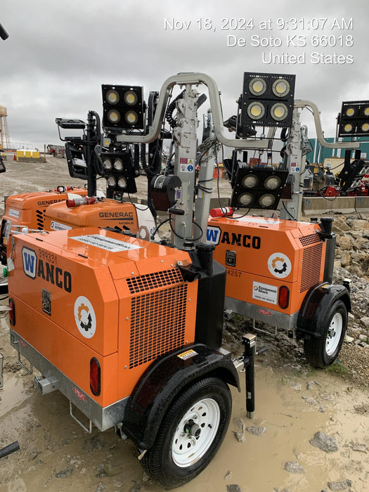 2024 Wanco WLTT-4MM4K Diesel, Deep Sea Controller, Shore Power Plug, Auto Start, (4) 350W LED Floodlights, 4kW Generator, 60 Gal Fuel Tank, 2" Ball, T3