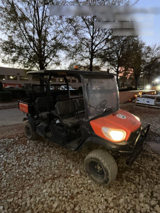 2021 Kubota RTV-X1140W-H Plastic Canopy, Windshield Acrylic Clear, LED Strobe Light, Wire Harness Kit, Back up Alarm