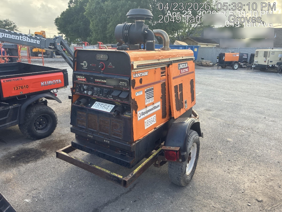 2021 Lincoln Electric Vantage 549X Ready Pak 3, ORANGE (includes trailer, cable rack, fender light kit)