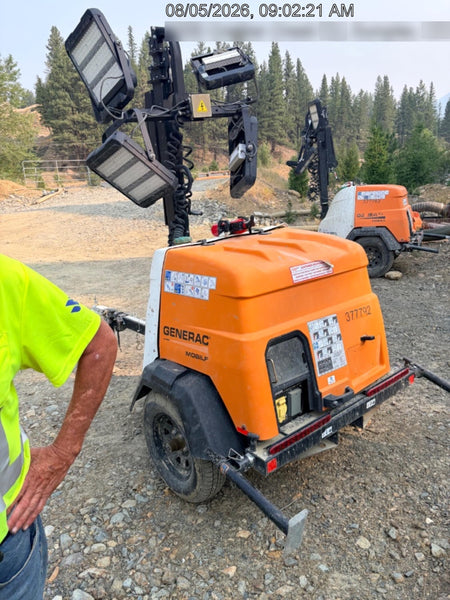 2023 Generac MLT2 Diesel, Flex Switch 120V Input, Powerzone Controller, 
(4) 320W LED Lights, 4kW Generator, 39.9 Gal Fuel Tank, 2" Ball, T3