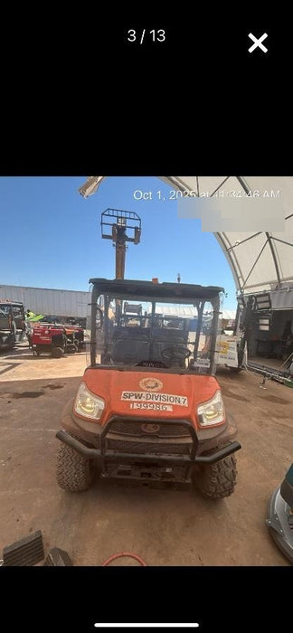 2022 Kubota RTV-X1140W-H Plastic Canopy, Windshield Acrylic Clear, LED Strobe Light, Wire Harness Kit, Back up Alarm