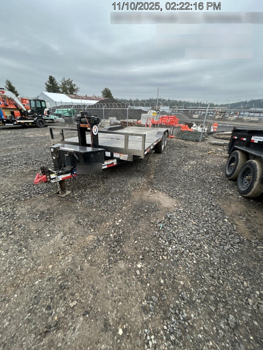 2024 TEXAS PRIDE TRAILERS 21' Lowboy Gravity Tilt Bed 14K Bumper Pull Trailer