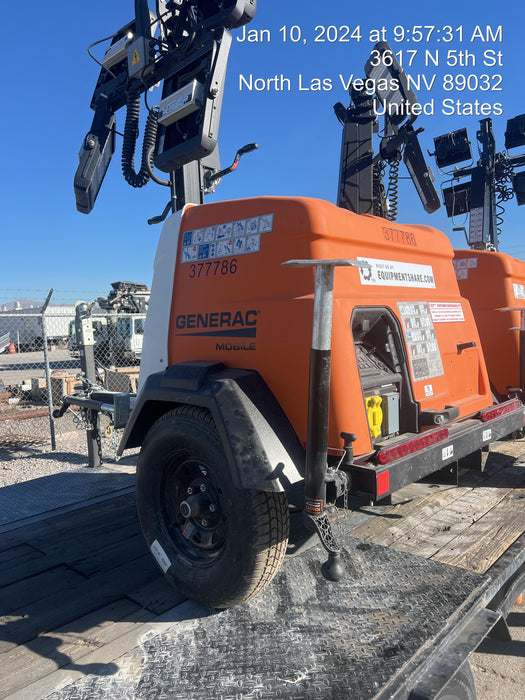 2023 Generac MLT2 Diesel, Flex Switch 120V Input, Powerzone Controller, 
(4) 320W LED Lights, 4kW Generator, 39.9 Gal Fuel Tank, 2" Ball, T3