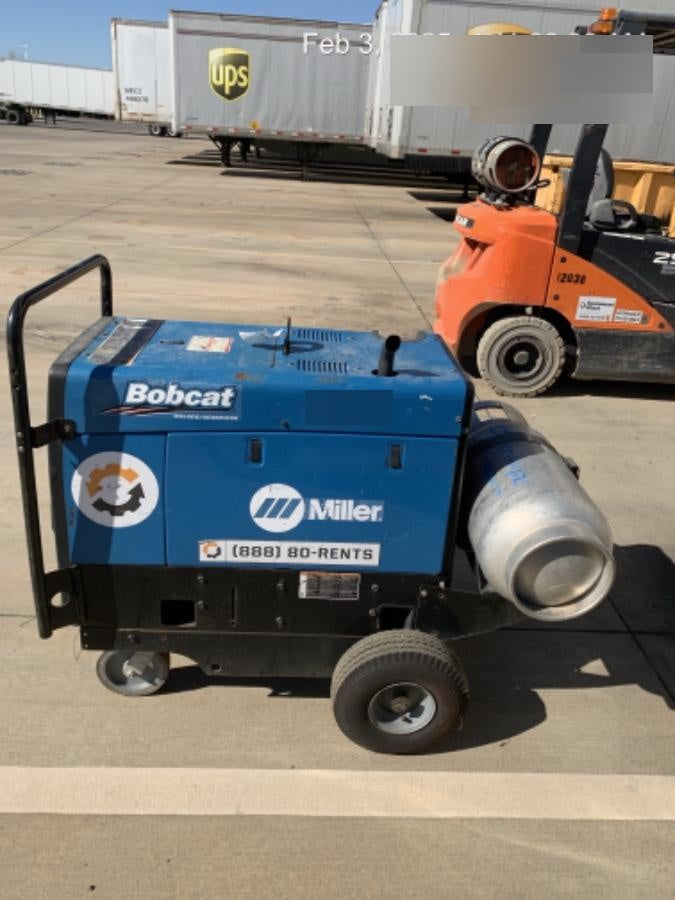 2019 Miller Electric BOBCAT 250 LP/Propane, Running Gear, Tank Bracket, Hose