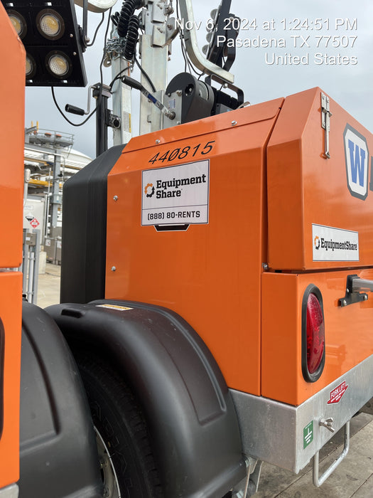 2024 Wanco WLTT-4MM4K Diesel, Deep Sea Controller, Shore Power Plug, Auto Start, (4) 350W LED Floodlights, 4kW Generator, 60 Gal Fuel Tank, 2" Ball, T3