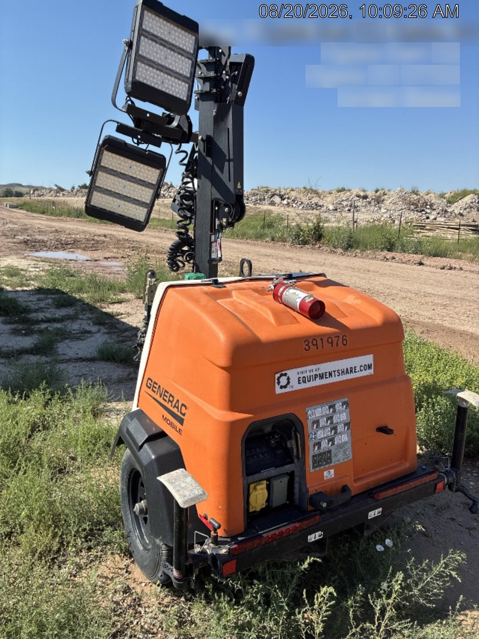 2024 Generac MLT2 Diesel, Flex Switch 120V Input, Powerzone Controller, 
(4) 320W LED Lights, 4kW Generator, 39.9 Gal Fuel Tank, 2" Ball, T3