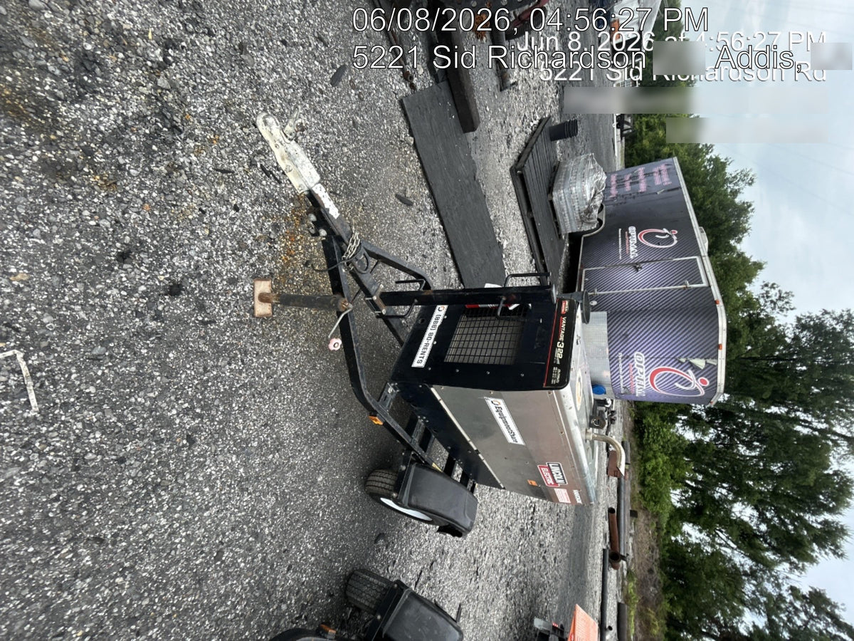 2019 Lincoln Electric Vantage 322 Ready-Pak 3, Two Wheel Trailer, Fender and Light Kit, Cable Rack
