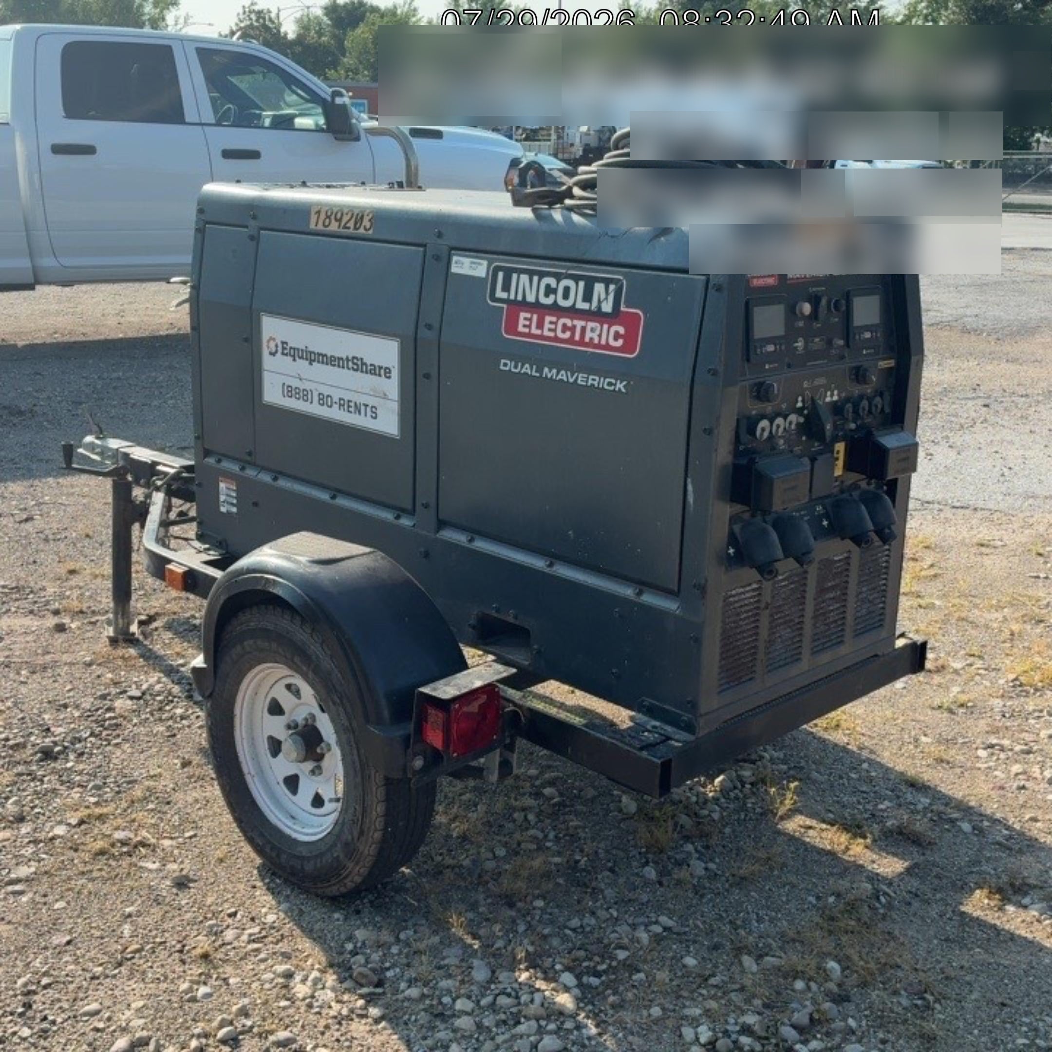 2021 Lincoln Electric Dual Maverick 200/200X Ready Pak 3, Includes Trailer, Cable Rack, Fender Light Kit