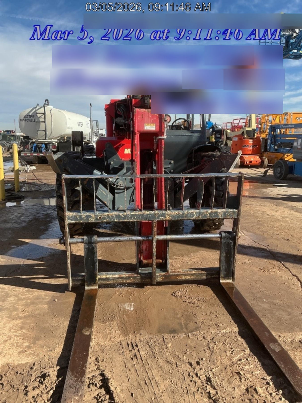 2019 Manitou MTA10055 MTA10055 - 120 HP T4, Canopy, Worklights/Strobe, Beacon, 66" Carriage, 60" Forks, Solid Tires, Lift Hook, Aux Hydraulics