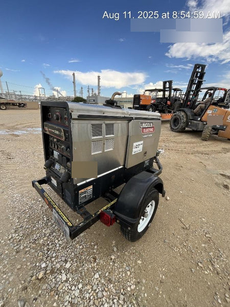 2019 Lincoln Electric Vantage 322 Welder Ready-Pak 3, Two wheel trailer, Fender and Light kit, Cable Rack