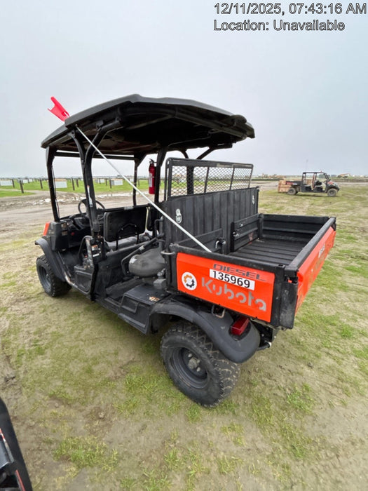 2022 Kubota RTV-X1140W-H Plastic Canopy, Windshield Acrylic Clear, LED Strobe Light, Wire Harness Kit, Back up Alarm