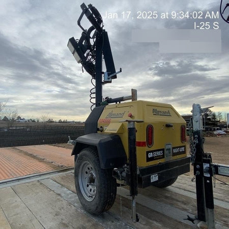 2020 Allmand NLV3GR (4) LED Light Fixture 350W, 23' Vertical Mast, 3kW Prime, Towable, Deep Sea L401, Leveling Jacks, Yanmar T4F 5.8hp