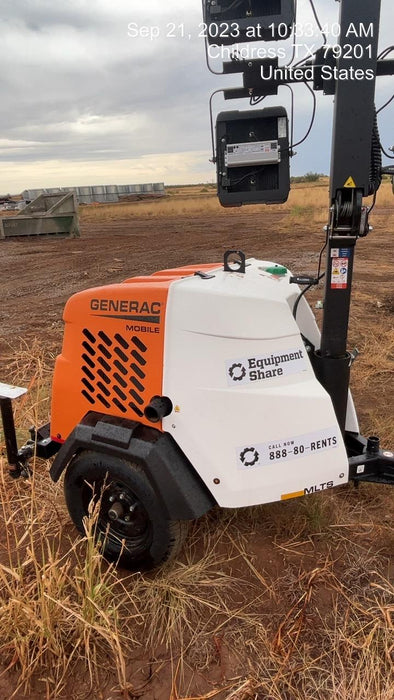 2023 Generac MLT2 Diesel, Flex Switch 120V Input, Powerzone Controller, (4) 320W LED Lights, 4kW Generator, 39.9 Gal Fuel Tank, 2" Ball, T3