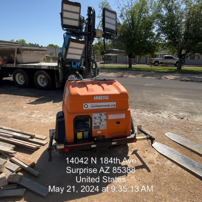 2023 Generac MLT2 Diesel, Flex Switch 120V Input, Powerzone Controller, (4) 320W LED Lights, 4kW Generator, 39.9 Gal Fuel Tank, 2" Ball, T3