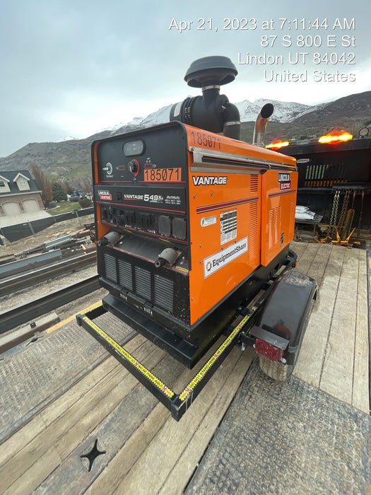 2021 Lincoln Electric Vantage 549X Ready Pak 3, ORANGE (includes trailer, cable rack, fender light kit)