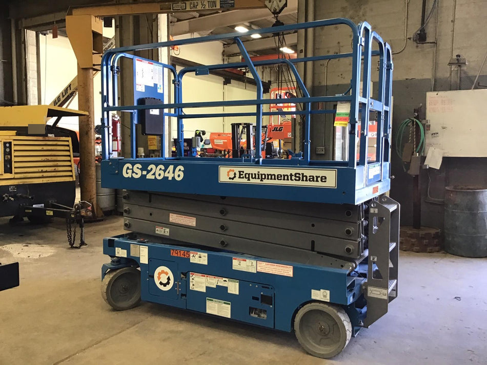 2019 Genie GS-2646 folding rails with full height swing gate