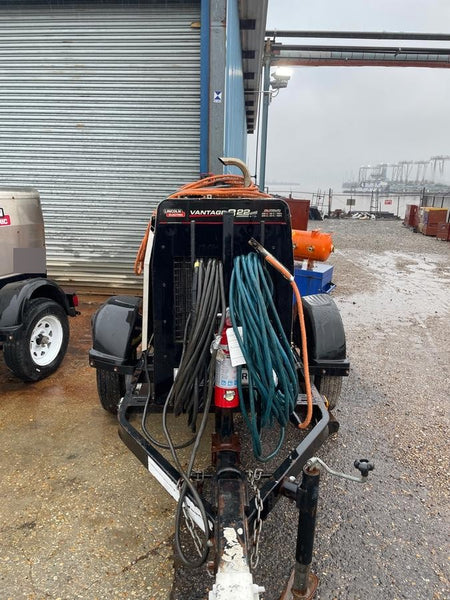 2019 Lincoln Electric Vantage 322 Welder Ready-Pak 3, Two wheel trailer, Fender and Light kit, Cable Rack