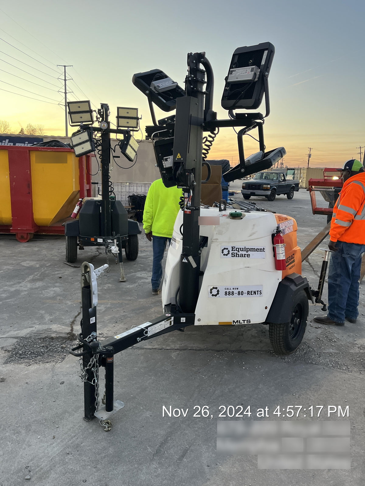 2024 Generac MLT2 Diesel, Flex Switch 120V Input, Powerzone Controller, 
(4) 320W LED Lights, 4kW Generator, 39.9 Gal Fuel Tank, 2" Ball, T3