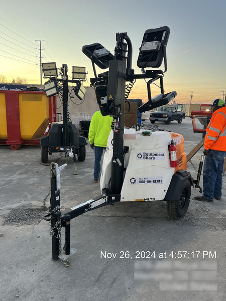 2024 Generac MLT2 Diesel, Flex Switch 120V Input, Powerzone Controller, 
(4) 320W LED Lights, 4kW Generator, 39.9 Gal Fuel Tank, 2" Ball, T3