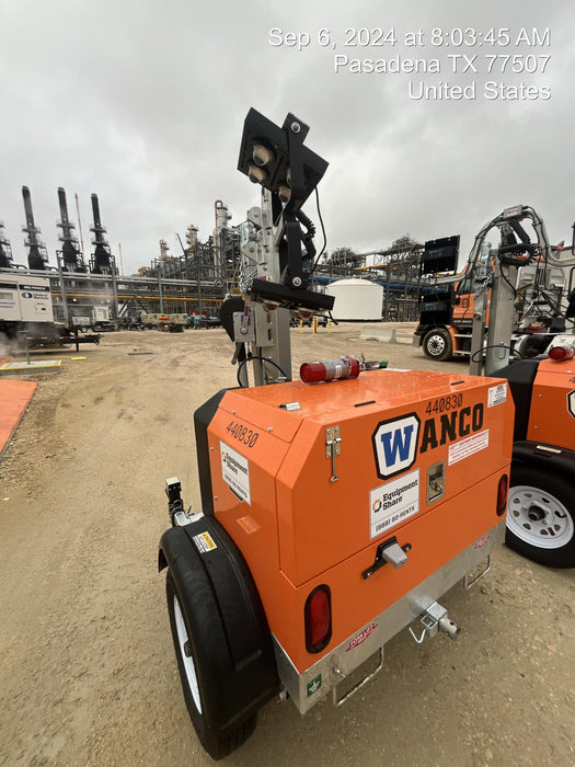 2024 Wanco WLTT-4MM4K Diesel, Deep Sea Controller, Shore Power Plug, Auto Start, (4) 350W LED Floodlights, 4kW Generator, 60 Gal Fuel Tank, 2" Ball, T3