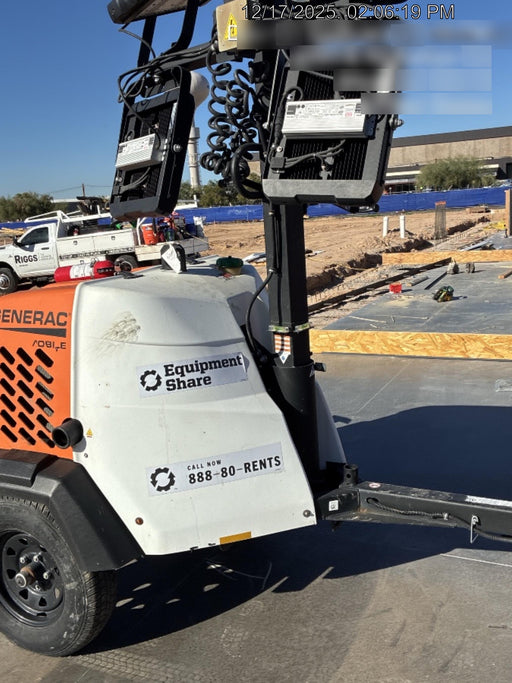 2024 Generac MLT2 Diesel, Flex Switch 120V Input, Powerzone Controller, 
(4) 320W LED Lights, 4kW Generator, 39.9 Gal Fuel Tank, 2" Ball, T3