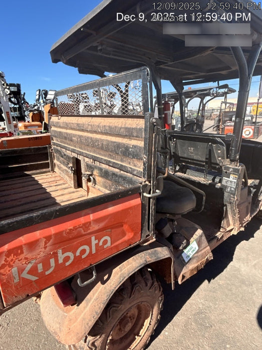 2022 Kubota RTV-X1140W-H Plastic Canopy, Windshield Acrylic Clear, LED Strobe Light, Wire Harness Kit, Back up Alarm