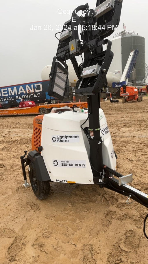 2023 Generac MLT2 Diesel, Flex Switch 120V Input, Powerzone Controller, 
(4) 320W LED Lights, 4kW Generator, 39.9 Gal Fuel Tank, 2" Ball, T3