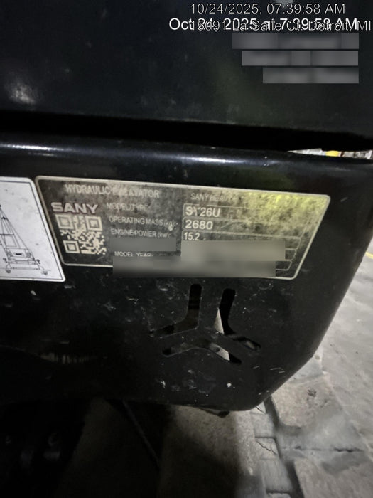 2020 SANY SY26