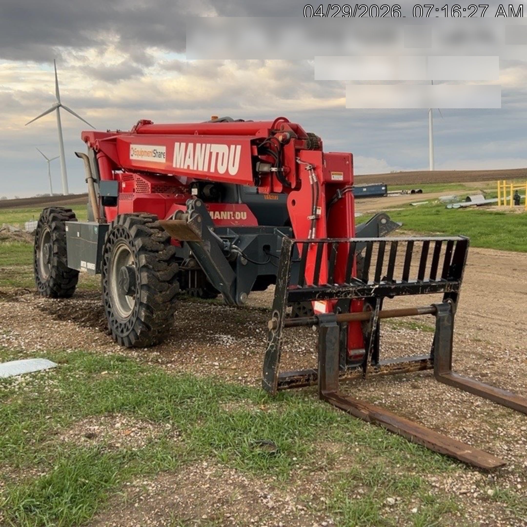 2018 Manitou MTA10055 Manitou MTA10055 - Canopy, Worklights, Beacon, 66" Carriage, 60" Forks, Solid Tires, Aux Hydraulics