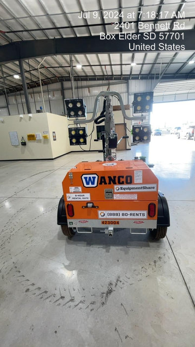 2024 Wanco WLTT-4MM4K Diesel, Deep Sea Controller, Shore Power Plug, Auto Start, (4) 350W LED Floodlights, 4kW Generator, 60 Gal Fuel Tank, 2" Ball, T3