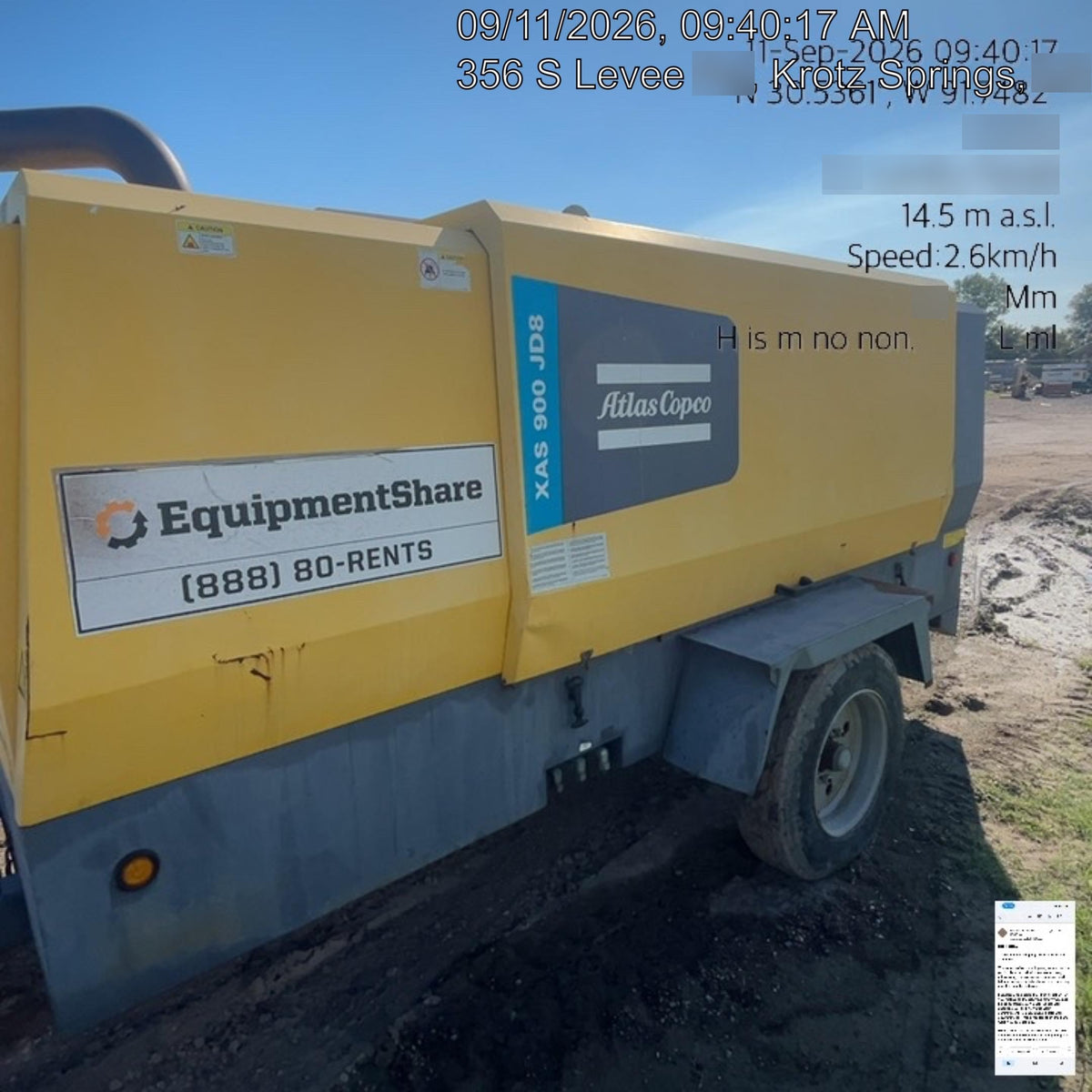 2020 ATLAS COPCO XAS 900