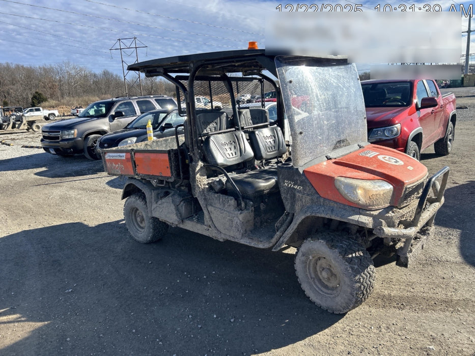 2022 Kubota RTV-X1140W-H Plastic Canopy, Windshield Acrylic Clear, LED Strobe Light, Wire Harness Kit, Back up Alarm