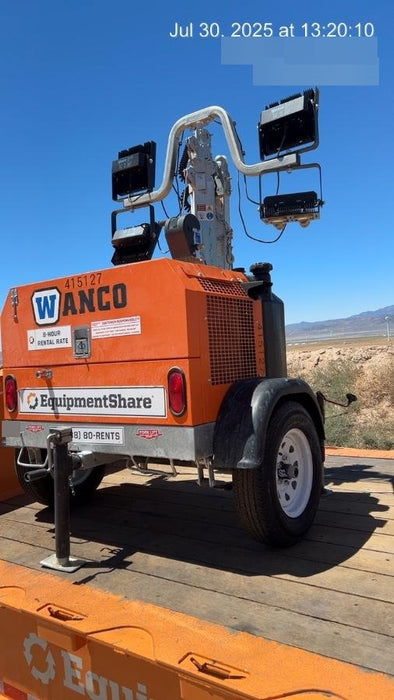 2024 Wanco WLTT-4MM4K Diesel, Deep Sea Controller, Shore Power Plug, Auto Start, (4) 350W LED Floodlights, 4kW Generator, 60 Gal Fuel Tank, 2" Ball, T3