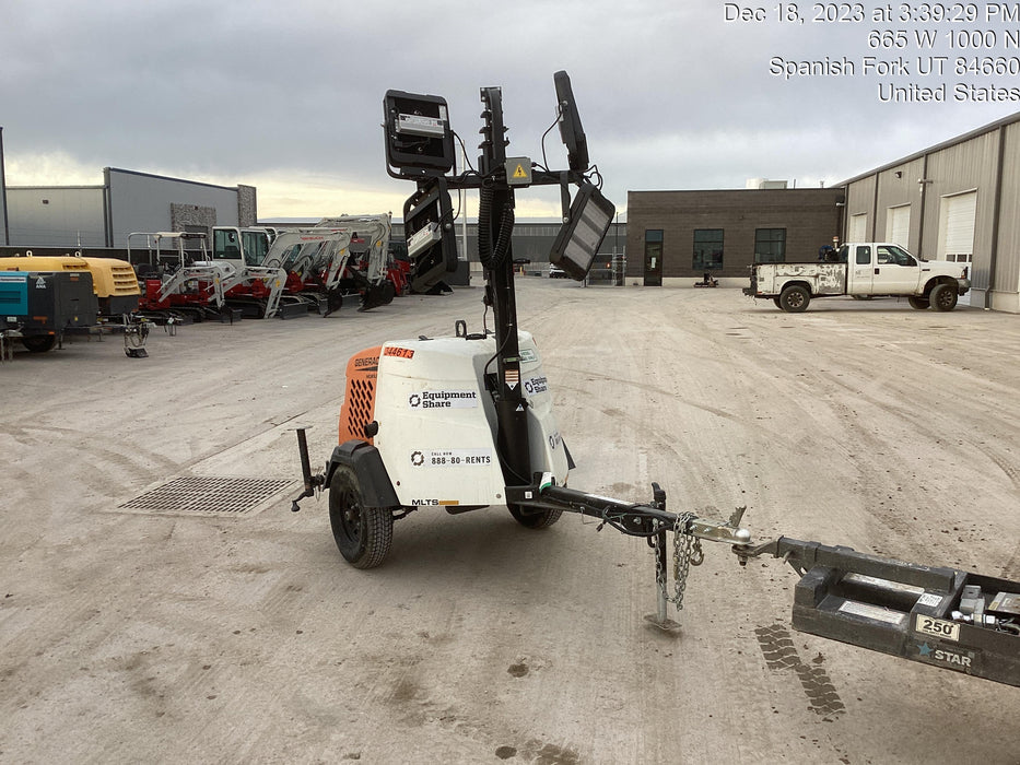 2023 Generac MLT2 Diesel, Flex Switch 120V Input, Powerzone Controller, (4) 320W LED Lights, 4kW Generator, 39.9 Gal Fuel Tank, 2" Ball, T3