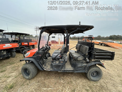2022 Kubota RTV-X1140W-H Plastic Canopy, Windshield Acrylic Clear, LED Strobe Light, Wire Harness Kit, Back up Alarm