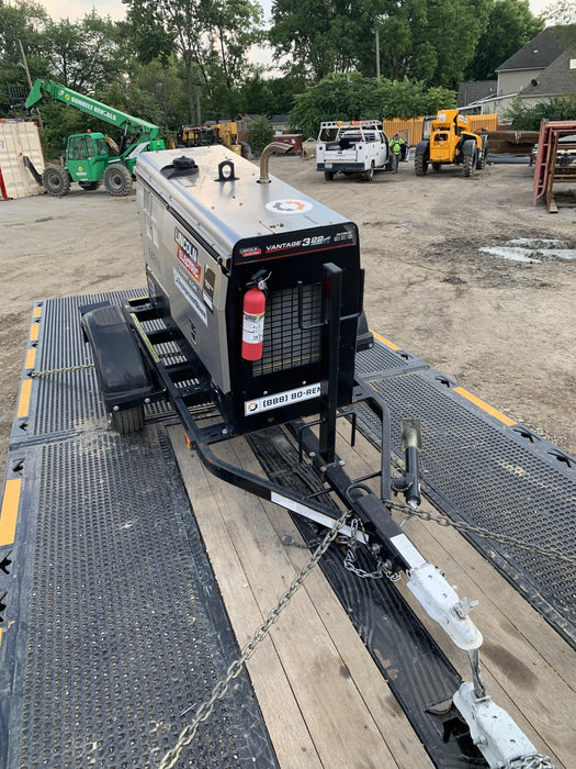 2019 Lincoln Electric Vantage 322 Welder Ready-Pak 3, Two wheel trailer, Fender and Light kit, Cable Rack