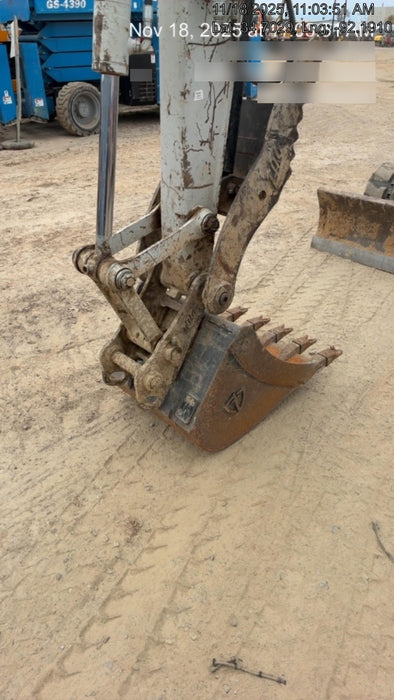 2019 Takeuchi TB260 Takeuchi TB260 Canopy w/Rubber Tracks, Auxiliary Hydraulics, Standard Blade, Manual QC, 12 / 18 / 24" Buckets, Hydraulic Thumb Installed