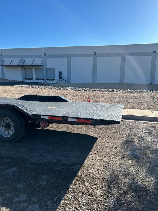 2025 TEXAS PRIDE TRAILERS 21' Lowboy Gravity Tilt Bed 14K Bumper Pull Trailer
