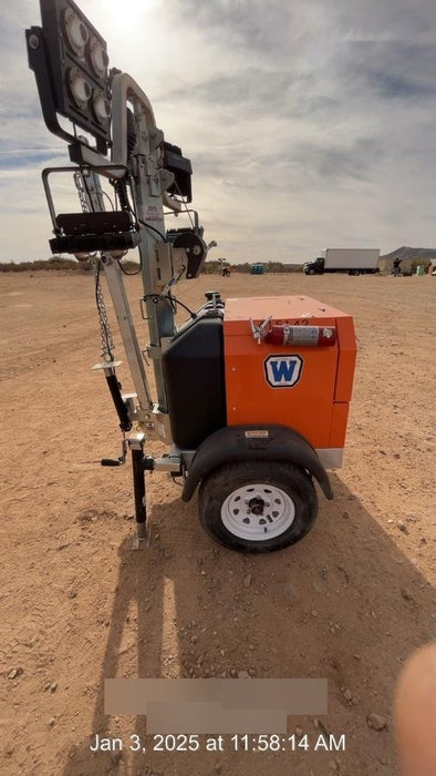 2024 Wanco WLTT-4MM4K Diesel, Deep Sea Controller, Shore Power Plug, Auto Start, (4) 350W LED Floodlights, 4kW Generator, 60 Gal Fuel Tank, 2" Ball, T3