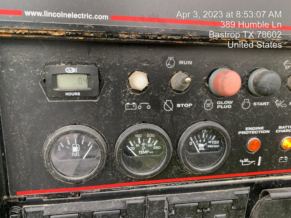 2023 Lincoln Electric LE400 Kubota V1505, Trlr, Cable Rack, Light Kit, ES Decals, T3