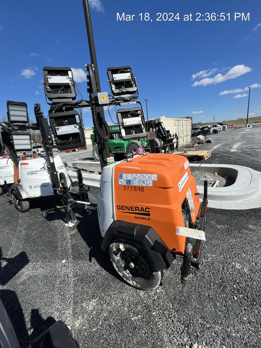 2023 Generac MLT2 Diesel, Flex Switch 120V Input, Powerzone Controller, 
(4) 320W LED Lights, 4kW Generator, 39.9 Gal Fuel Tank, 2" Ball, T3