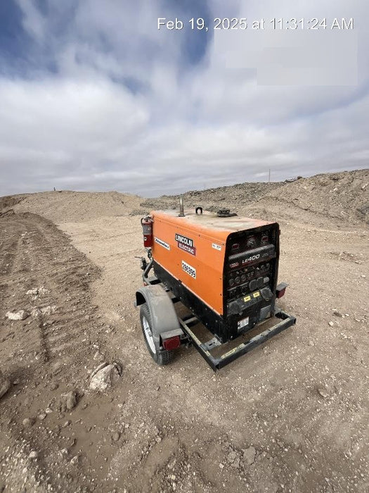 2022 Lincoln Electric LE400 Kubota V1505, Trlr, Cable Rack, Light Kit, ES Decals, T3