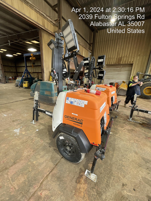 2024 Generac MLT2 Diesel, Flex Switch 120V Input, Powerzone Controller, 
(4) 320W LED Lights, 4kW Generator, 39.9 Gal Fuel Tank, 2" Ball, T3