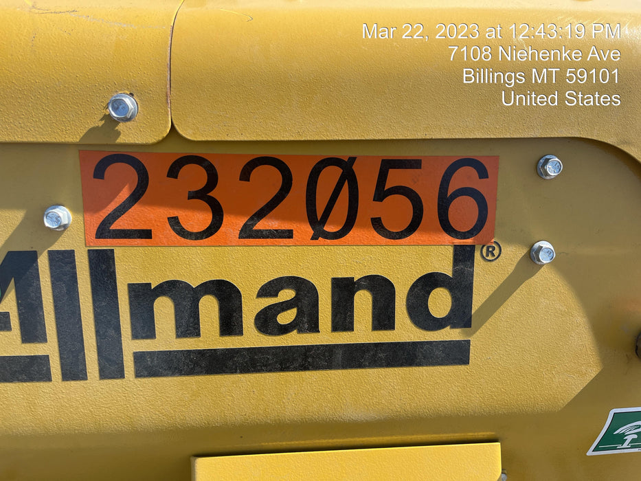 2022 Allmand NLV3GR (4) LED Light Fixture 350W, 23' Vertical Mast, 3kW Prime, Towable, Deep Sea L401, Leveling Jacks, Yanmar T4F 5.8hp
