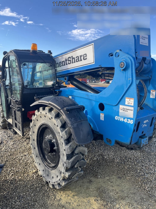 2020 Genie GTH-636 Cab/Heat/Air, Solid Tires, Work Lights, Beacon, Aux Hydraulics, Back up Alarm