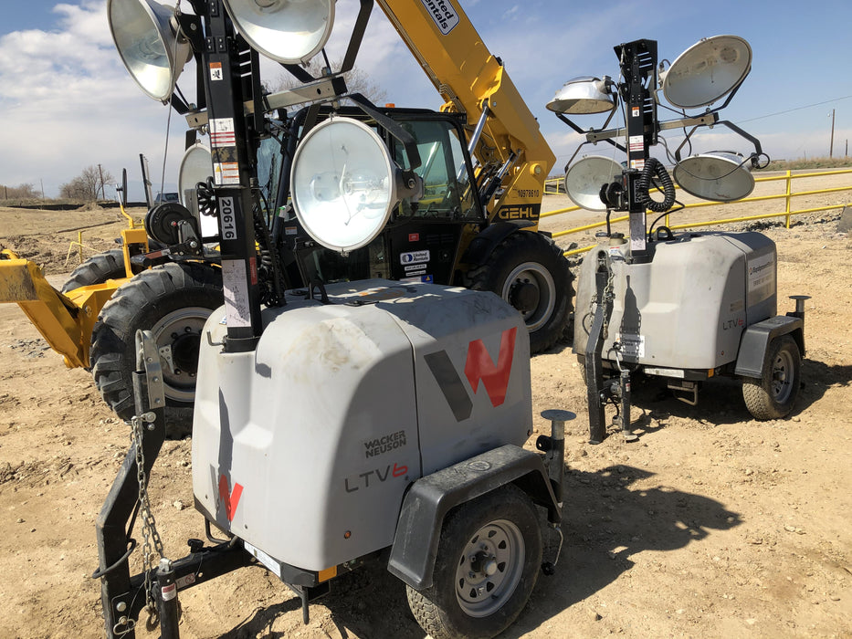 2018 Wacker Neuson LTV6L-MH Wacker Neuson LTV6L Mobile Light Tower w/Fuel Level Sensor Installed