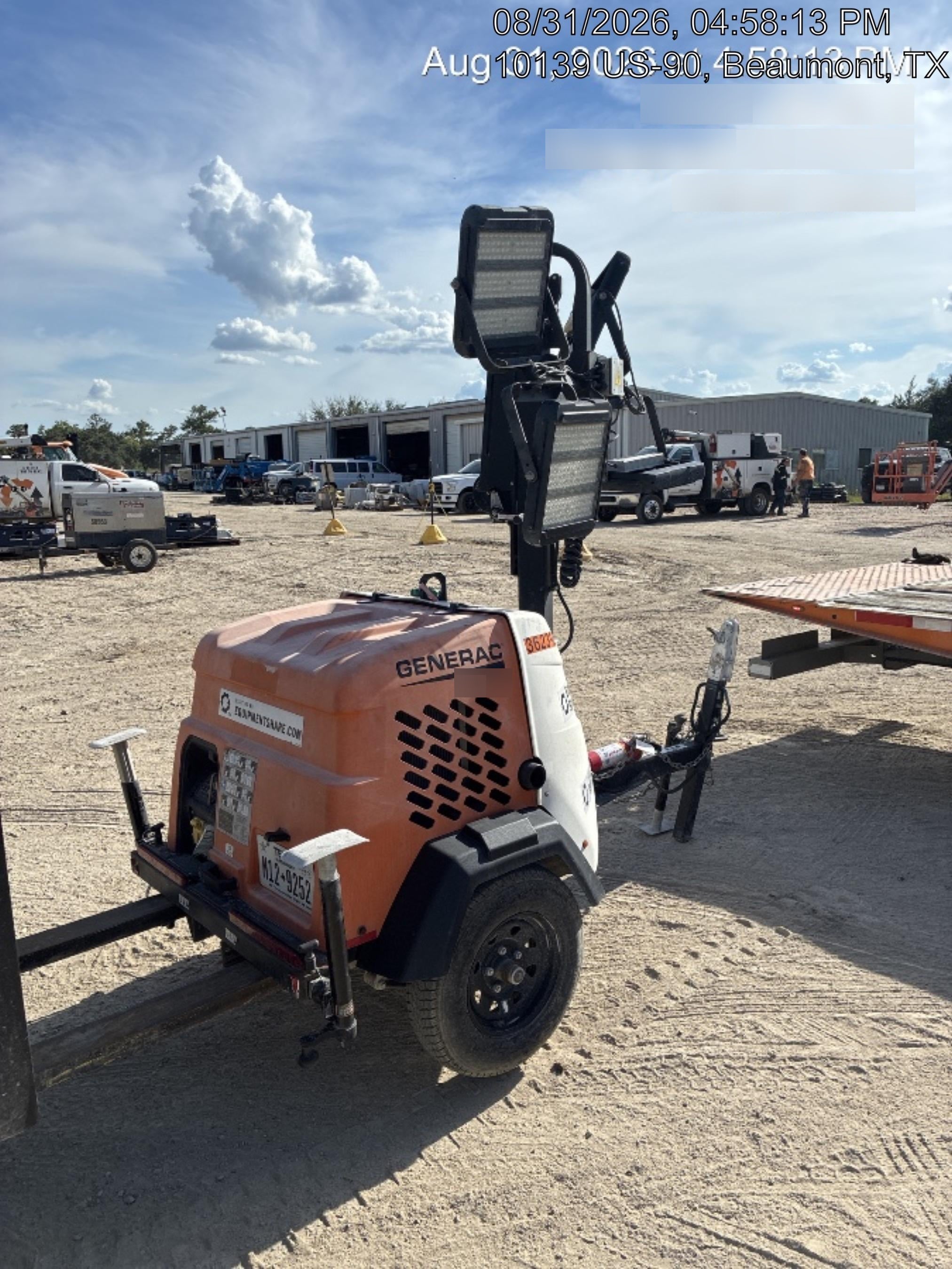 2023 Generac MLT2 Diesel, Flex Switch 120V Input, Powerzone Controller, 
(4) 320W LED Lights, 4kW Generator, 39.9 Gal Fuel Tank, 2" Ball, T3
