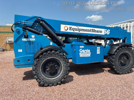 2018 Genie GTH-1056 Genie GTH-1056 w/Enclosed Cab w/HVAC, Work Lights, Solid Tires, Beacon, 60" Carriage and Forks