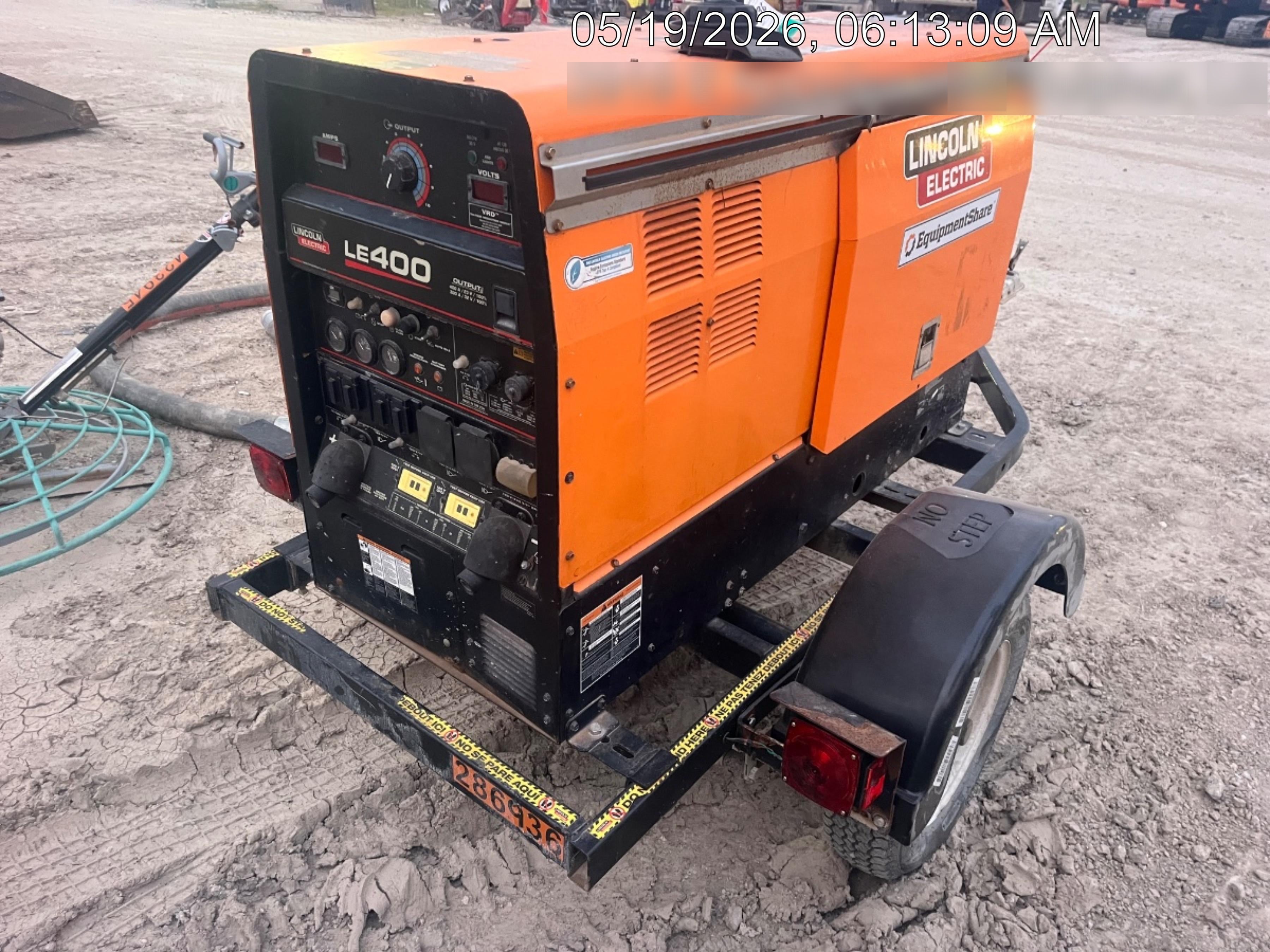 2022 Lincoln Electric LE400 Kubota V1505, Trlr, Cable Rack, Light Kit, ES Decals, T3